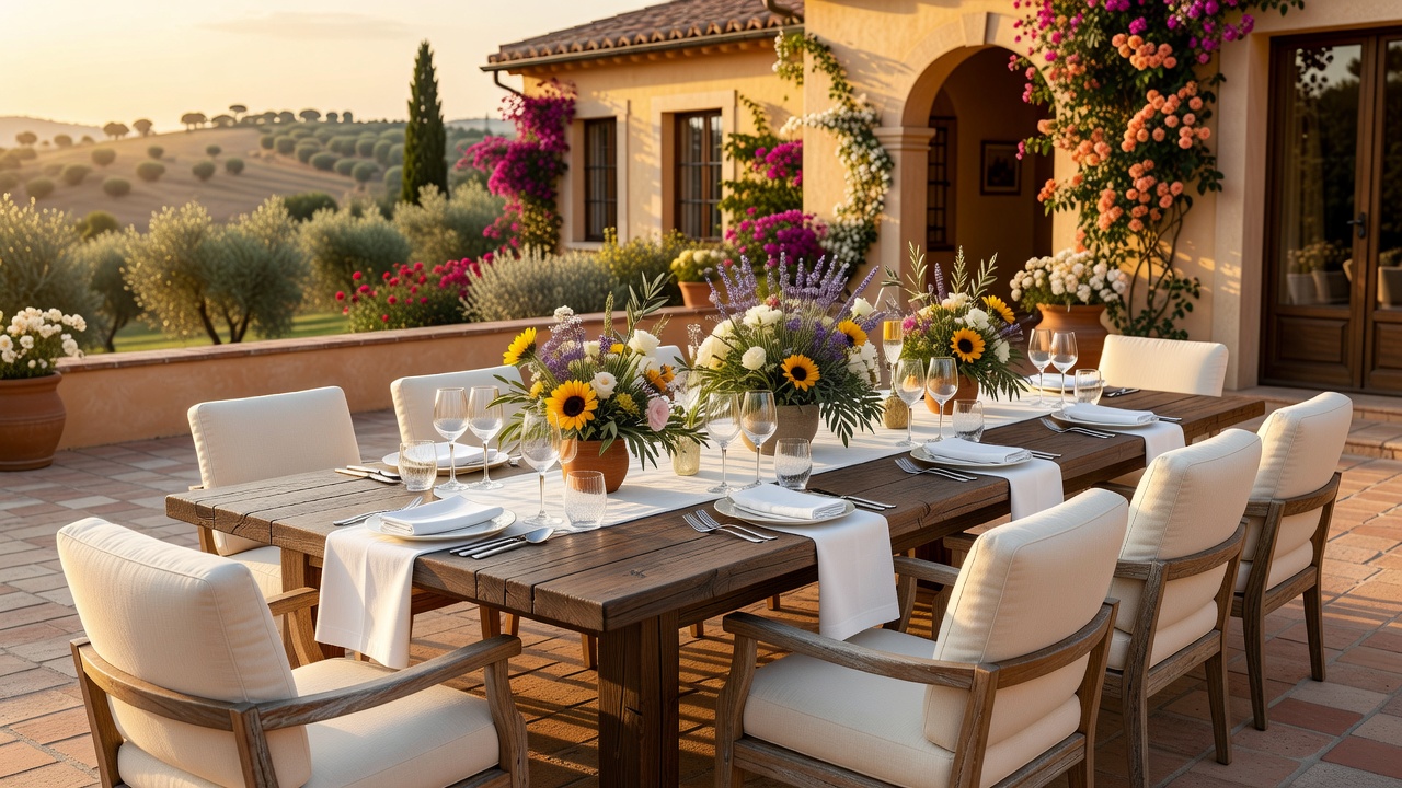 Cena al aire libre